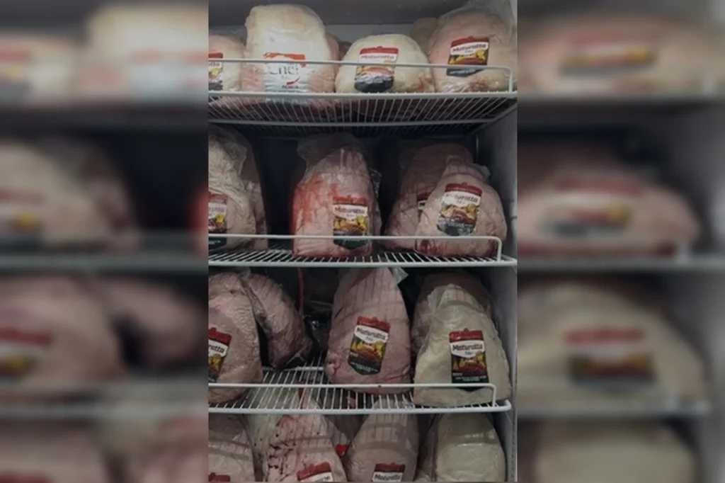 Avisado de operação, TH Joias mostrou freezer de carnes a Bacellar.Vídeo