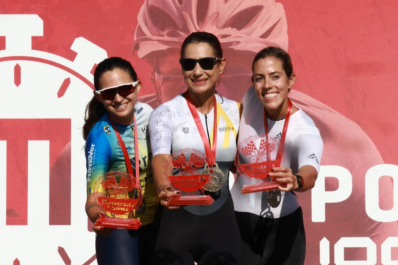 Vencedores do contrarrelógio no Metrópoles Endurance Ciclismo hoje