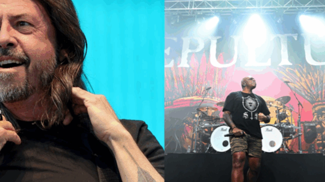 Dave Grohl surpreende no show do Sepultura em Los Angeles agora
