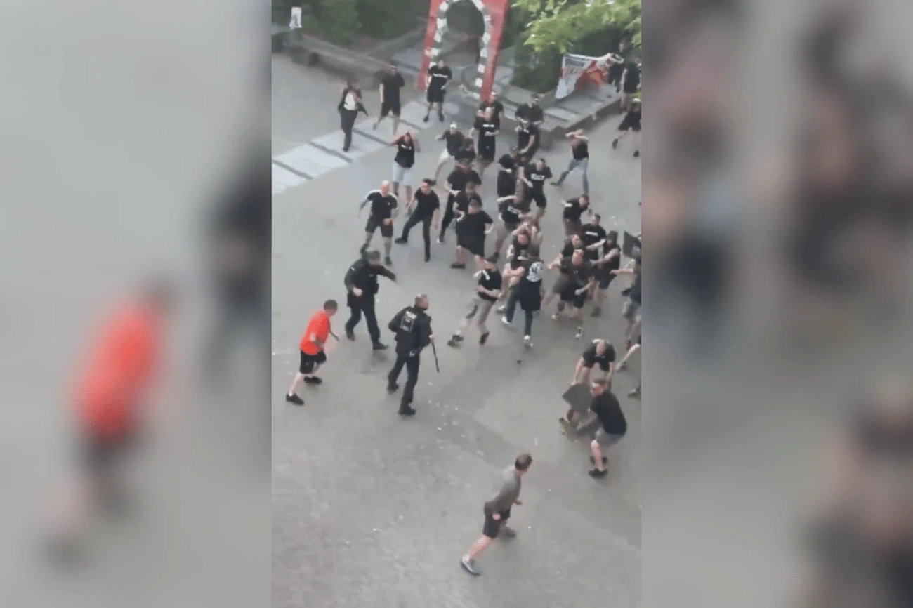 Torcedores de Crystal Palace e Rayo Vallecano enfrentam briga intensa em Leipzig, 300 seguidores do Rayo atacam fãs ingleses